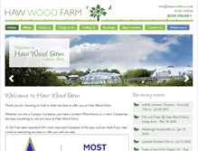 Tablet Screenshot of hawwoodfarm.co.uk